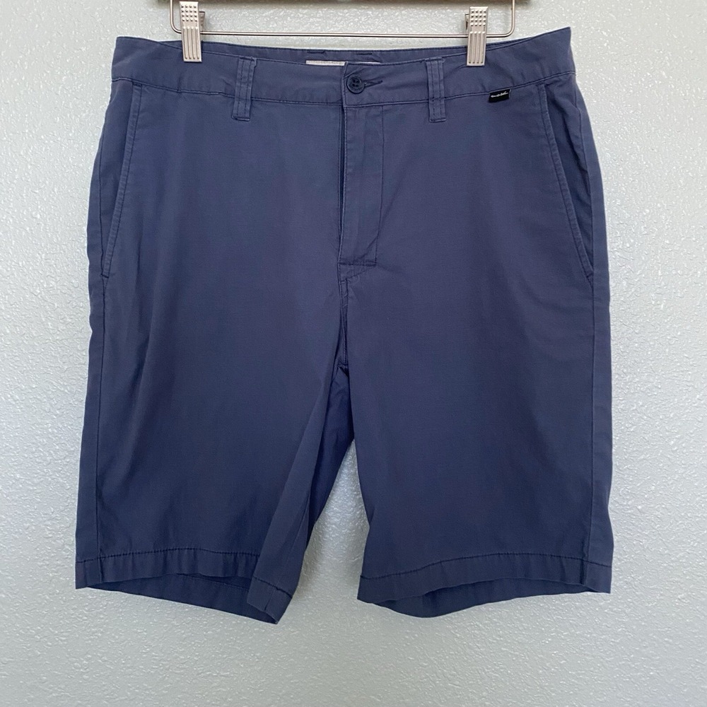 Travis Mathew Men's Performance Flat Front Golf Shorts Blue • Size 32